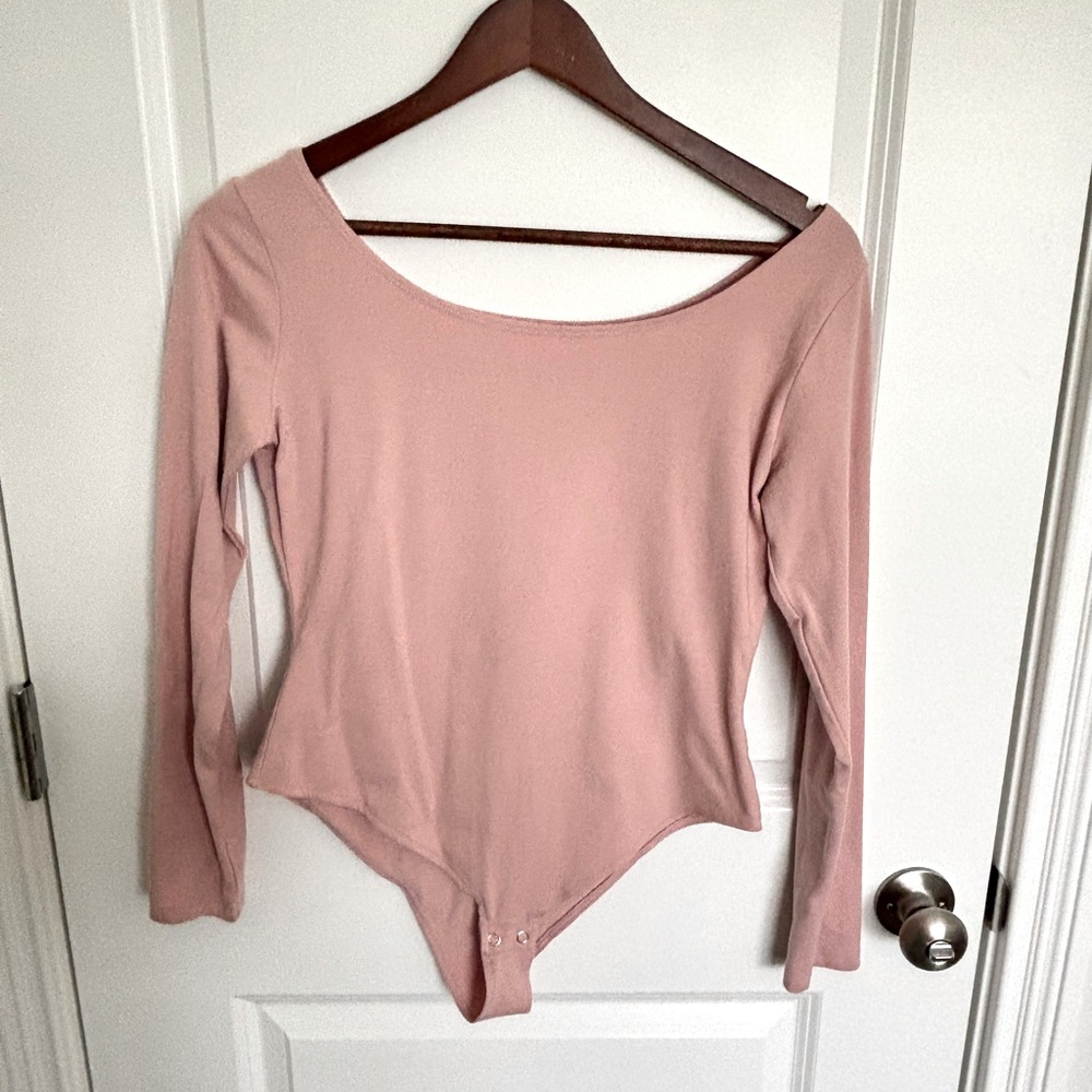 a new day | Long Off-Shoulder Bodysuit